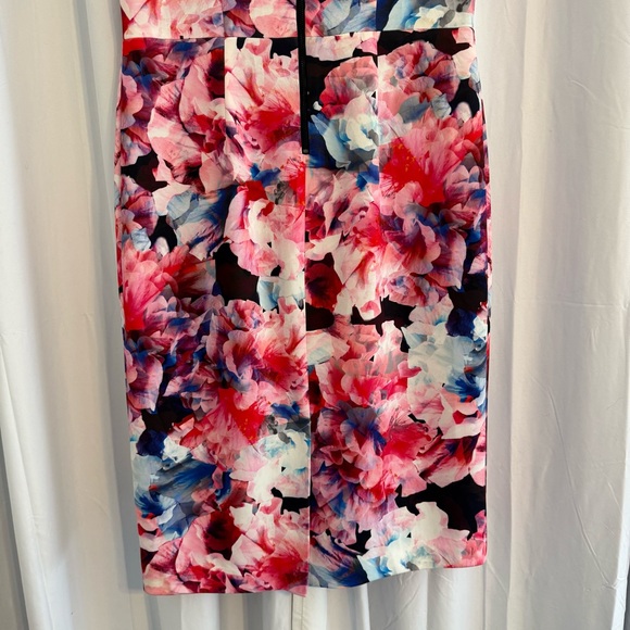 Betsey Johnson Floral Scuba Sheath Midi Dress Stretch Women’s 12 - Picture 7 of 11